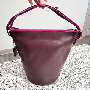 Coach 75th Anniversary Leather Duffle Shoulder Bag Limited Edition Oxford